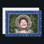 Cute Love & Light Hanukkah Holiday Photo Card<br><div class="desc">Stylish and cute Hanukkah Holiday Photo Card is perfect for all your friends and family this holiday season.  Customize the text with your family name and the year and swap out the picture for a photo of your kids,  pet,  or the whole family.</div>