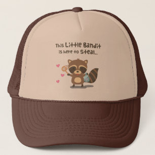 Cute Love Little Masked Bandit Raccoon Trucker Hat
