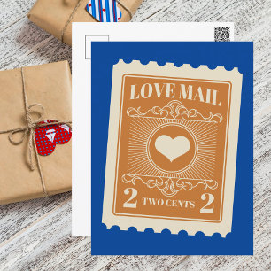 Cute Love Mail Valentines Day Postcard