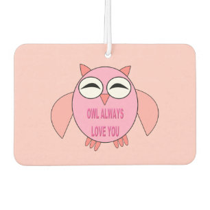 Cute Love Message Owl Air Freshener