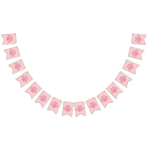 Cute Love Message Owl Bunting Flags