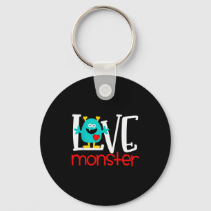 Cute Love Monster Valentine  Keychain