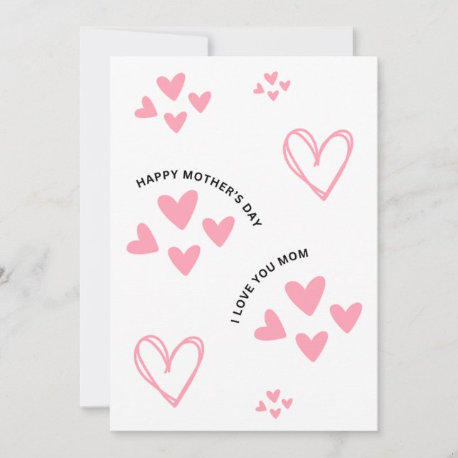 Cute Love Mother's Day Card (Front)
