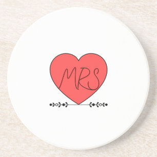Cute Love MRS Coaster