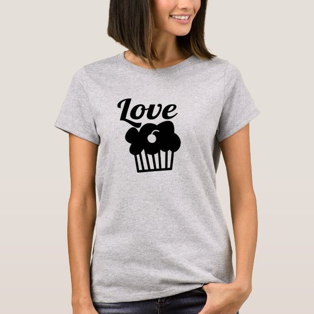 Cute Love Muffin Shirt Hot Bod Girlfriend Shirts (Front)