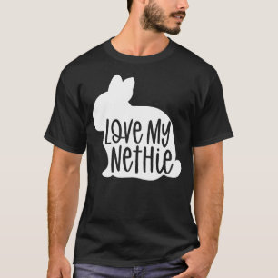 Cute Love My Nethie Bunny Design - Netherland Dwar T-Shirt
