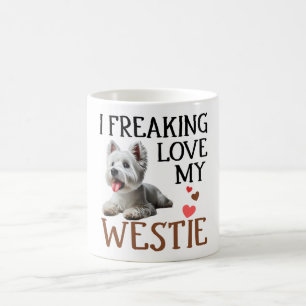 Cute Love My Westie Dog Coffee Mug