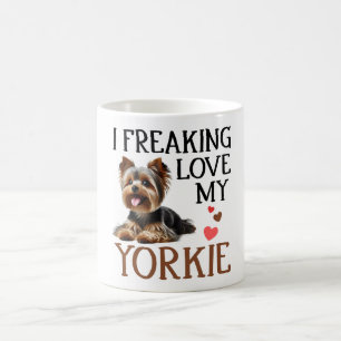 Cute Love My Yorkie Dog Coffee Mug