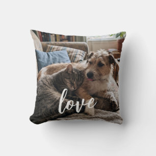 Cute Love Photo Gift Throw Pillow