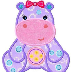 Cute Love Robot Baby Hippo gift Fleece Blanket
