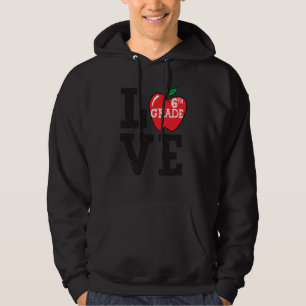 Cute Love Sixth Grade Squad First Day Of School Te Hoodie