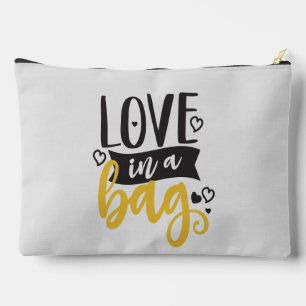 Cute love  word art  accessory pouch