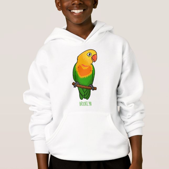 Cute lovebird cartoon parrot (Front)