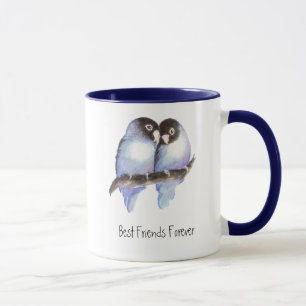 Cute Lovebirds, Best Friends Forever, BFF Mug