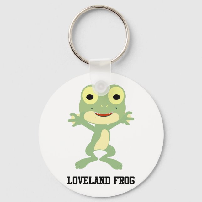 Cute Loveland Frog Keychain (Front)