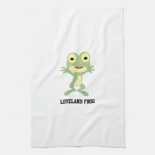 Cute Loveland Frog Kitchen Towel
