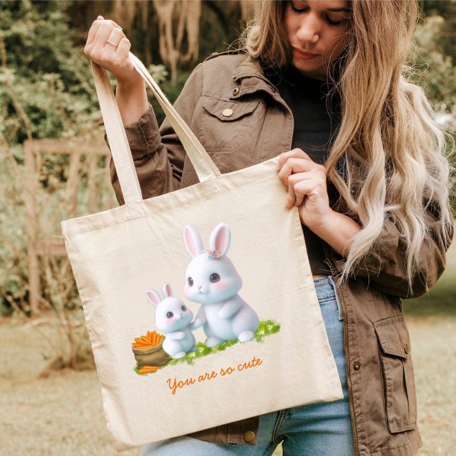 Cute Lovely Bunny Tote Bags (Creator Uploaded)