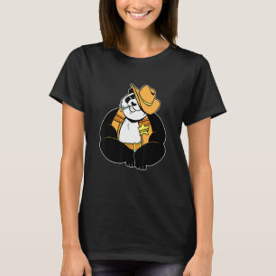 Cute lovely sheriff panda T-Shirt