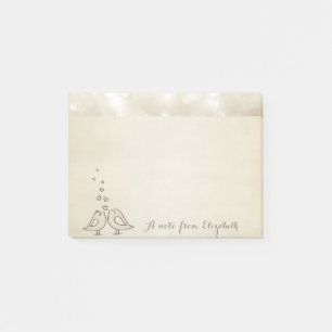 Cute Lovely Stylish ,Birds In Love Post-it Notes