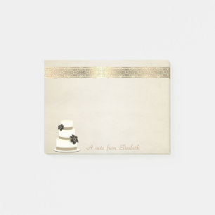 Cute Lovely  Stylish Elegant,Lace,Cake Post-it Notes