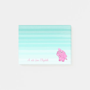 Cute Lovely  Stylish Girly ,Baby Elephant Post-it Notes