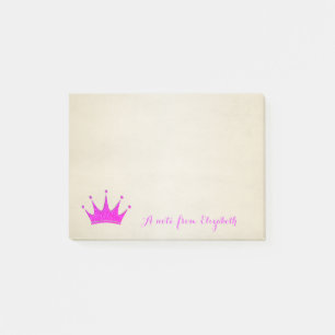 Cute Lovely Stylish ,Glittery Tiara Post-it Notes