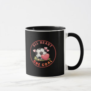 Cute & Lovely Valentine Soccer Mug