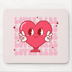 Cute Lover Babe Heart Mouse Pad