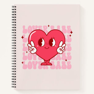 Cute Lover Babe Heart Notebook