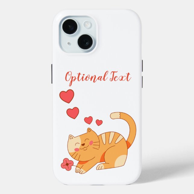 Cute Loving Orange Tabby Kitten  Case-Mate iPhone Case (Back)