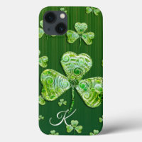 Cute lucky clovers Monogram
