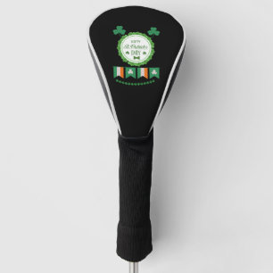 Cute Lucky Rainbow Gnome Happy St Patricks Day Golf Head Cover