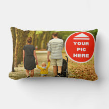 Cute! Lumbar Pillow - Personalized - 13" x 21"