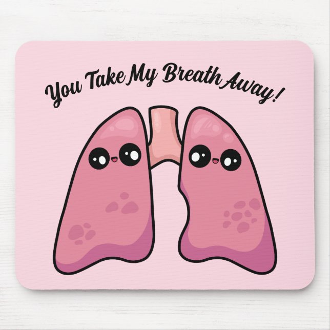 Cute Lungs - Human Biology Mouse Pad (Front)