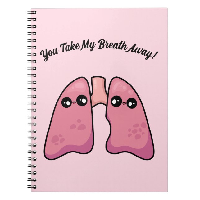 Cute Lungs - Human Biology Notebook (Front)