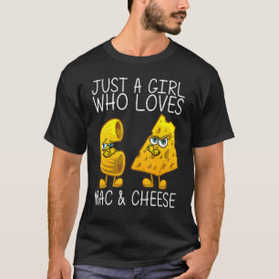 Cute Mac & Cheese For Girls Mom Macaroni Cheese T-Shirt