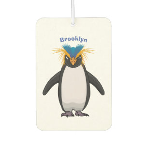 Cute macaroni penguin cartoon illustration air freshener