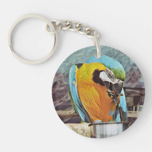 CUTE MACAW KEYCHAIN