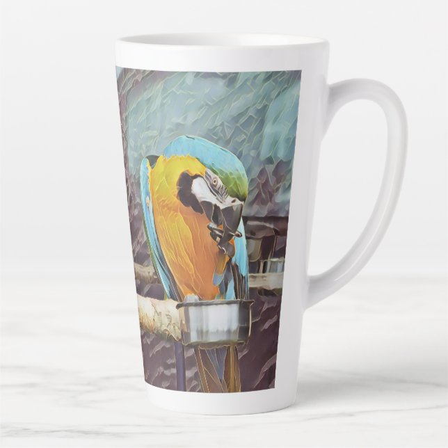 CUTE MACAW LATTE MUG (Right)