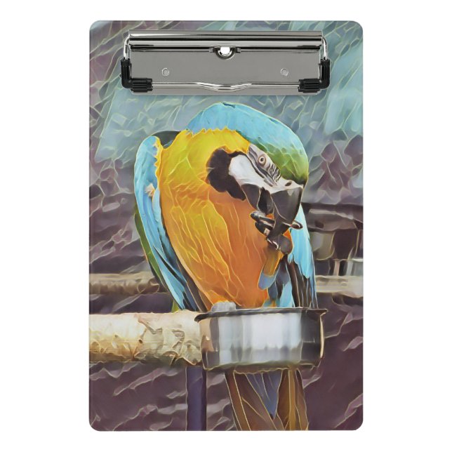 CUTE MACAW MINI CLIPBOARD (Front)