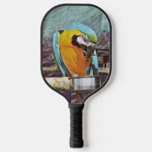 CUTE MACAW PICKLEBALL PADDLE