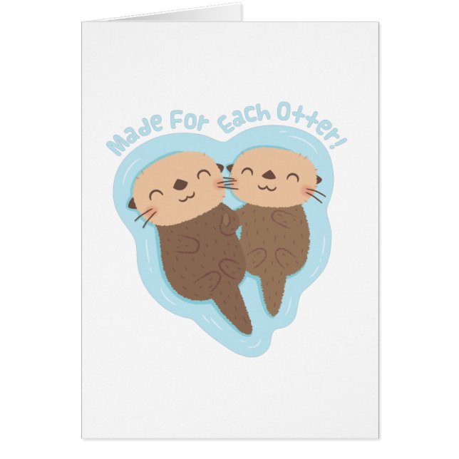 Cute Made For Each Otter Valentines Day Pun (Front)