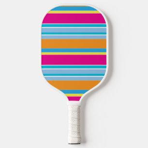 Cute magic colourful stripes pickleball paddle