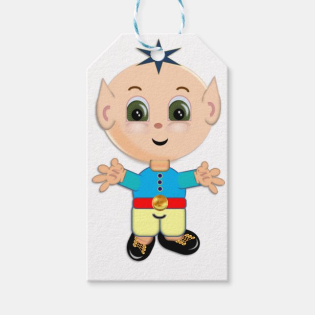 Cute magic elf gift tags (Front)