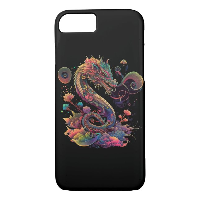 cute-magic-fantasy-chineese-dragon-illustration (1 Case-Mate iPhone case (Back)