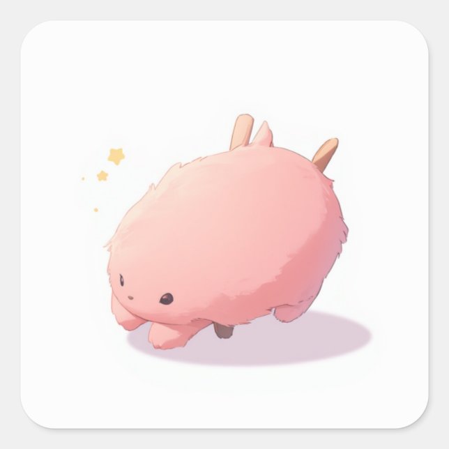 Cute Magical Design Square Sticker (Front)