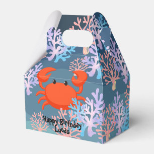 Cute Magical Mermaid fish coral sea Birthday girls Favor Box