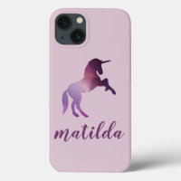 cute magical purple unicorn