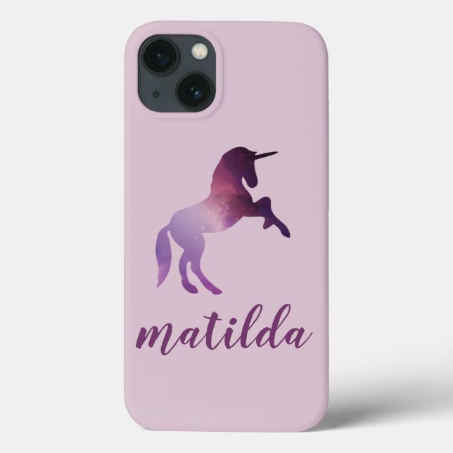 cute magical purple unicorn Case-Mate iPhone case (Back)