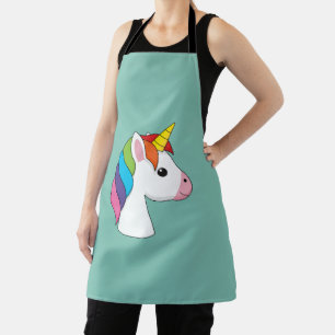 Cute Magical Unicorn with Colourful Hair Apron